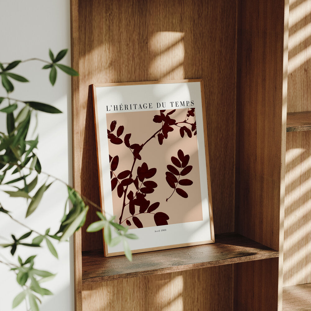 Lheritage du temps Avril plakat, brun - 29,7x42 (A3)